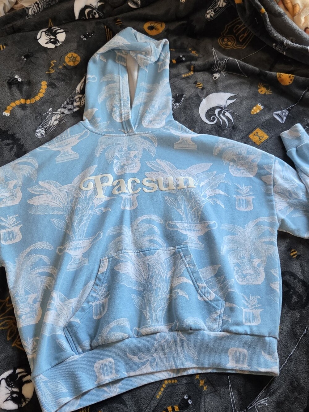 Rare PacSun Toile Botanical Floral Palm Print Hoodie